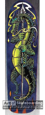 Dragon and Spear (longboard)