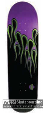 Hot Rod Flames (purple/lime)