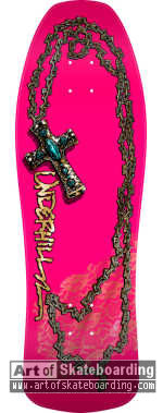 Chain and Cross (pink/gold foil)