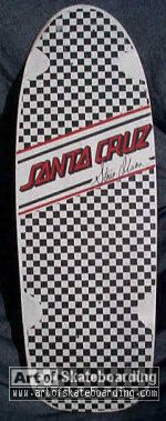 Stripe Logo on Checkerboard